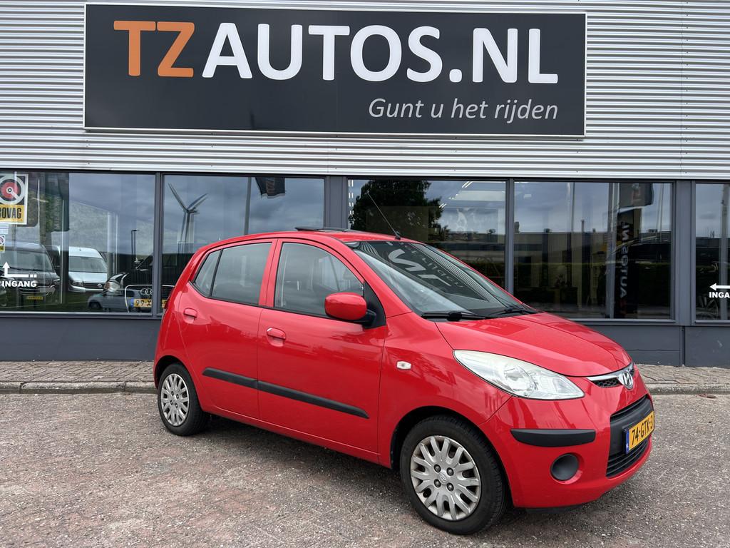 Hyundai i10 1.1 Dynamic Open Dak/Camera (bj 2008), Stof, Gebruikt, 4 cilinders, 400 kg