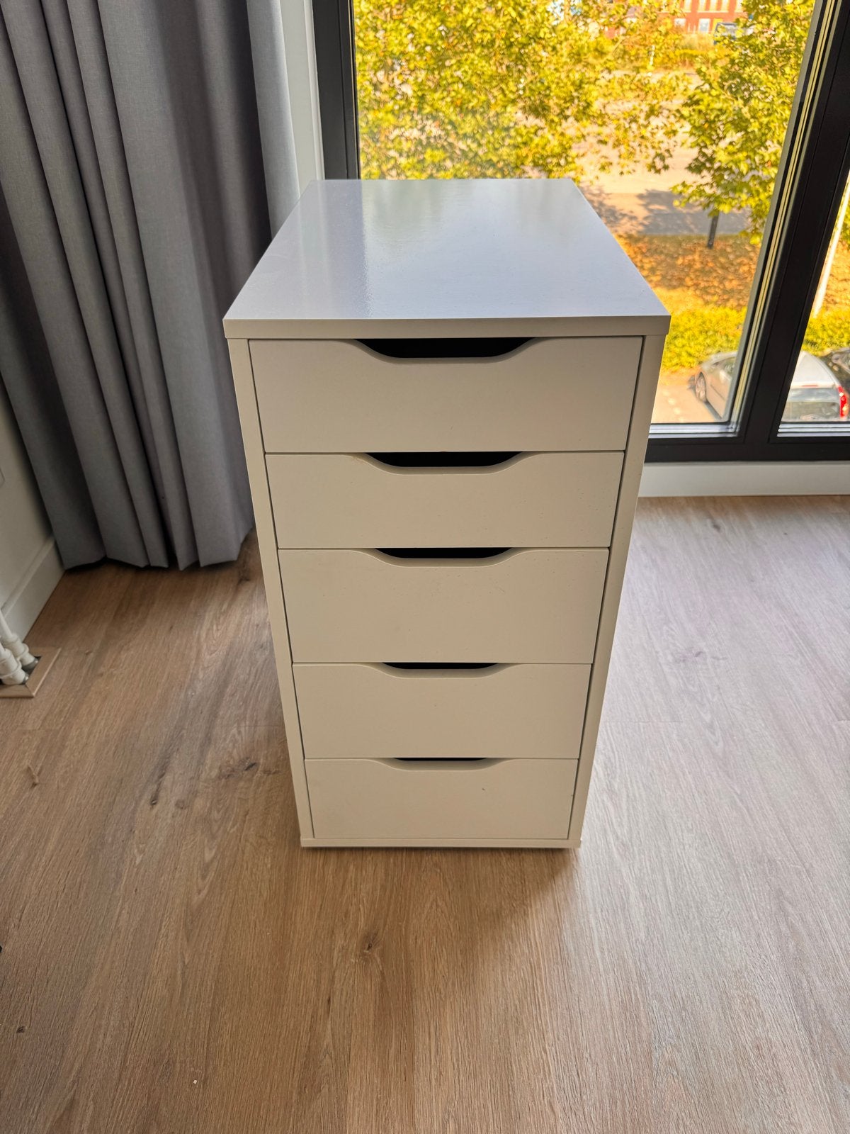 IKEA Alex ladeblok met 5 laden, wit, Ophalen, Overige materialen, 5 laden of meer, 100 tot 150 cm