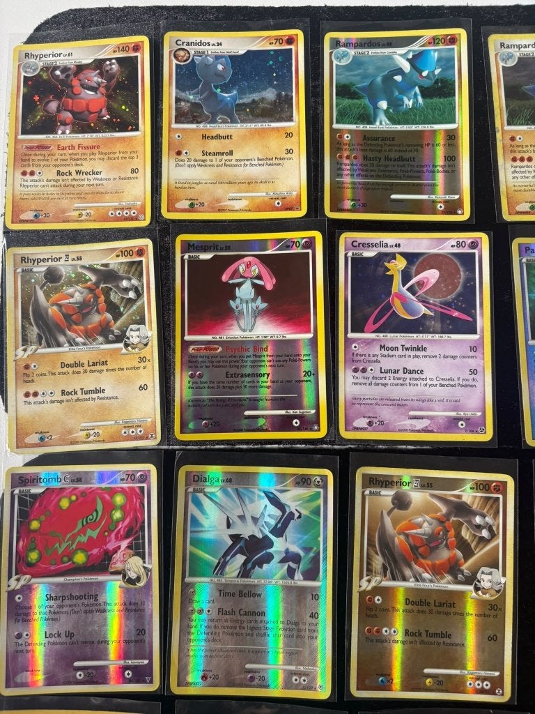 Pokémon Mid-Era Holo Kavel (16x) - Milotic C SP, Dialga, Ophalen of Verzenden, Gebruikt, Meerdere kaarten, Foil