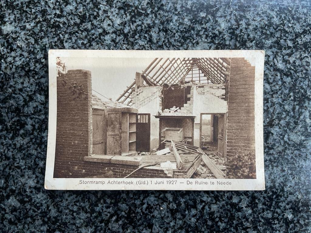 Ansichtkaart stormramp Achterhoek 1 juni 1927, Ophalen of Verzenden, 1920 tot 1940, Ongelopen, Gelderland