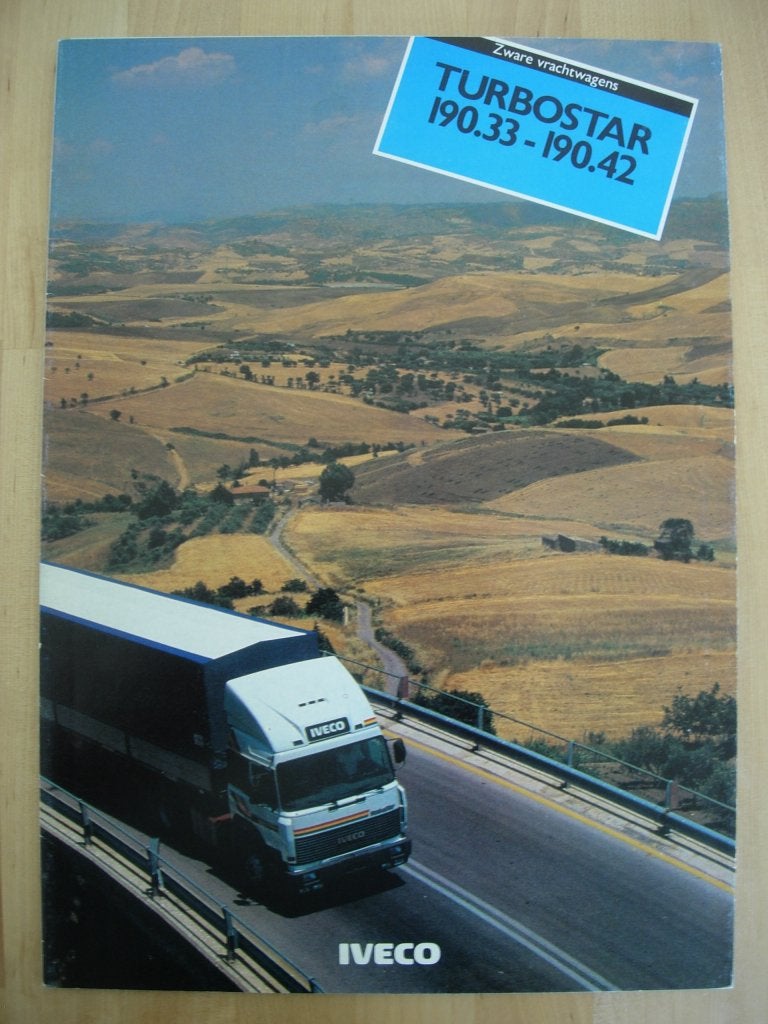 Iveco Turbostar 190 33/42 Brochure 1984 - 190.33 190.42, Iveco, Ophalen of Verzenden, Zo goed als nieuw, Overige merken