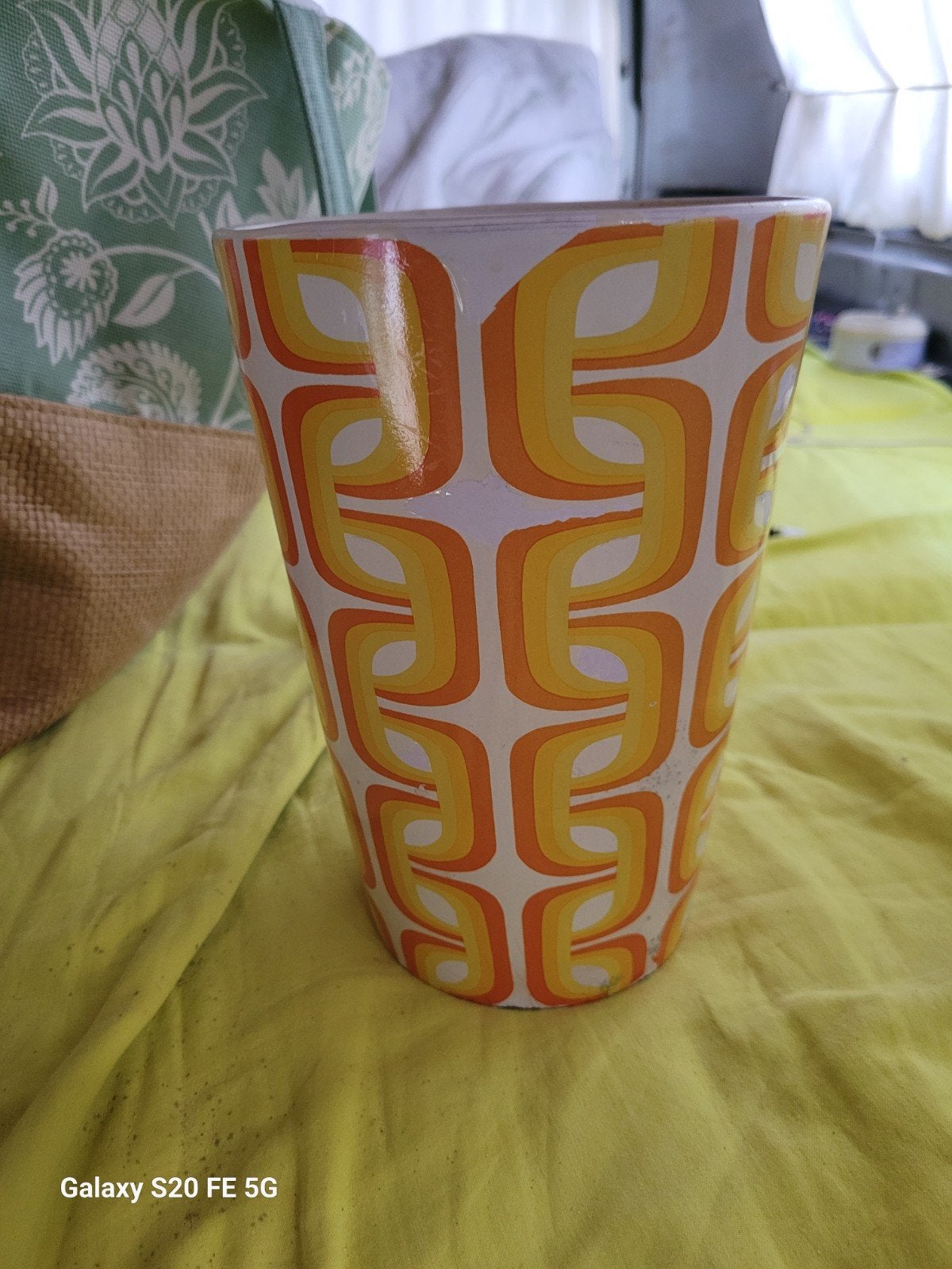 Te koop: Vintage Space age Vaas., Ophalen of Verzenden, Huis en Inrichting