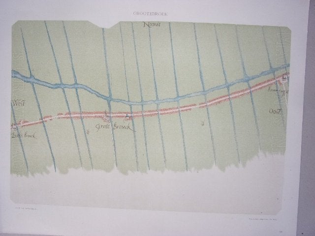 Grootebroek Kaart door Jacob van Deventer, 28 cm, Cartografie, 42 cm, Ophalen of Verzenden