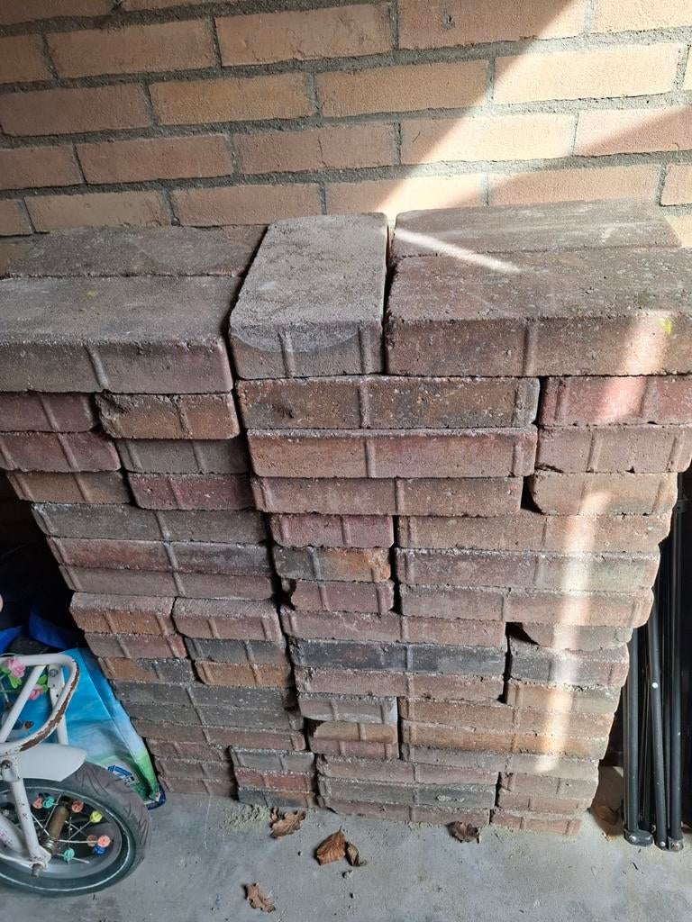 80 stenen 30/15/6, Tuin en Terras, Tegels en Klinkers, Ophalen, Gebruikt, Beton, Klinkers