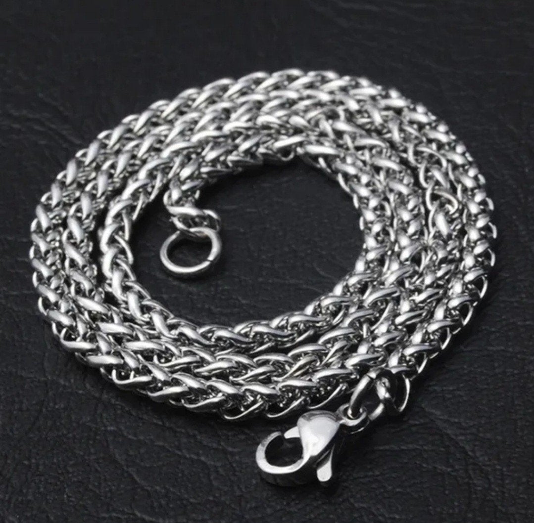 Stijlvolle exclusieve Ketting - Unisex Design, Sieraden, Tassen en Uiterlijk, Kettingen, Ophalen of Verzenden, Nieuw, Zilver