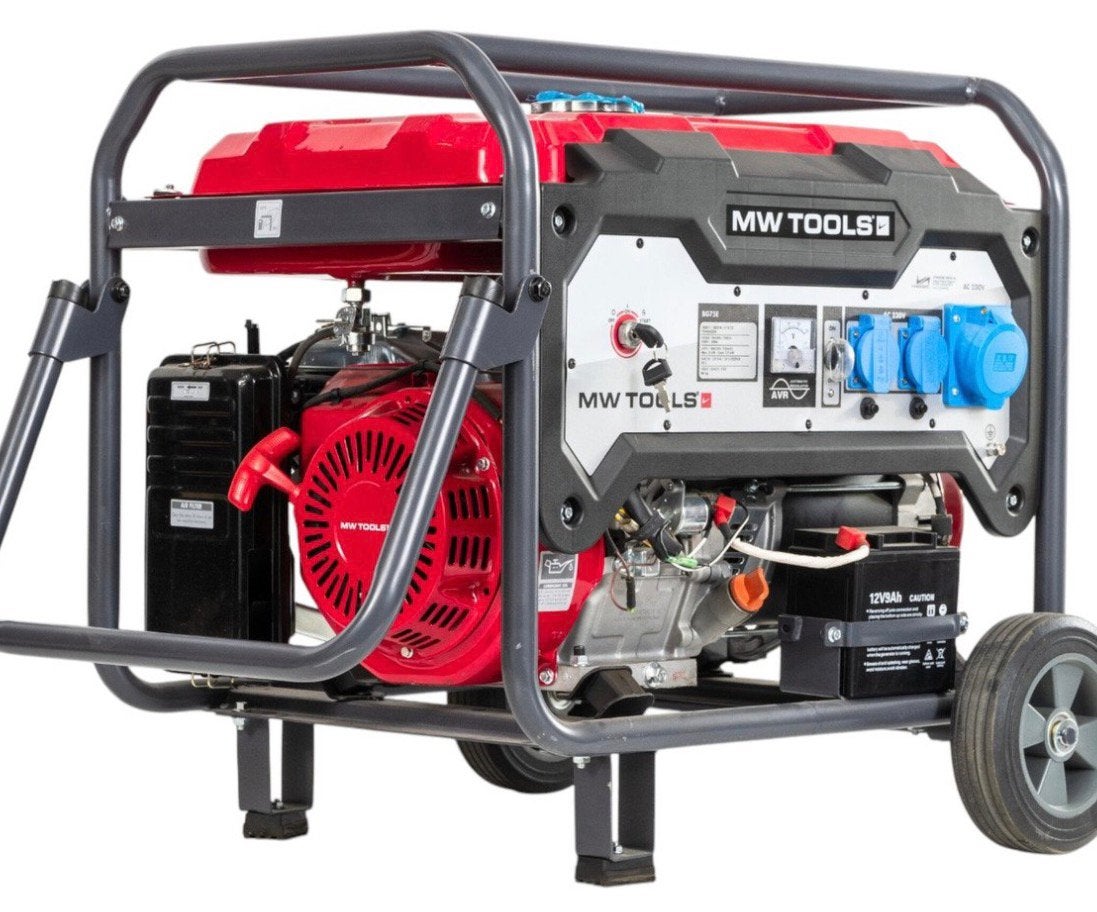 Benzine generator 8,0kW 230V elektrische start MW Tools