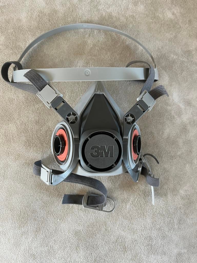 3M Herbruikbaar Halfgelaatsmasker/Respirator (Zonder Filters, Ophalen of Verzenden, Gebruikt, Halfgelaatsmaskers