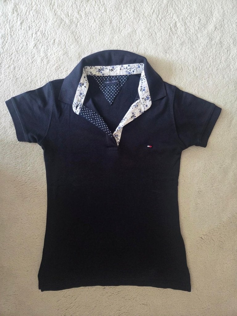Polo Tommy Hilfiger maat S, Blauw, Ophalen of Verzenden, Zo goed als nieuw, Maat 36 (S)