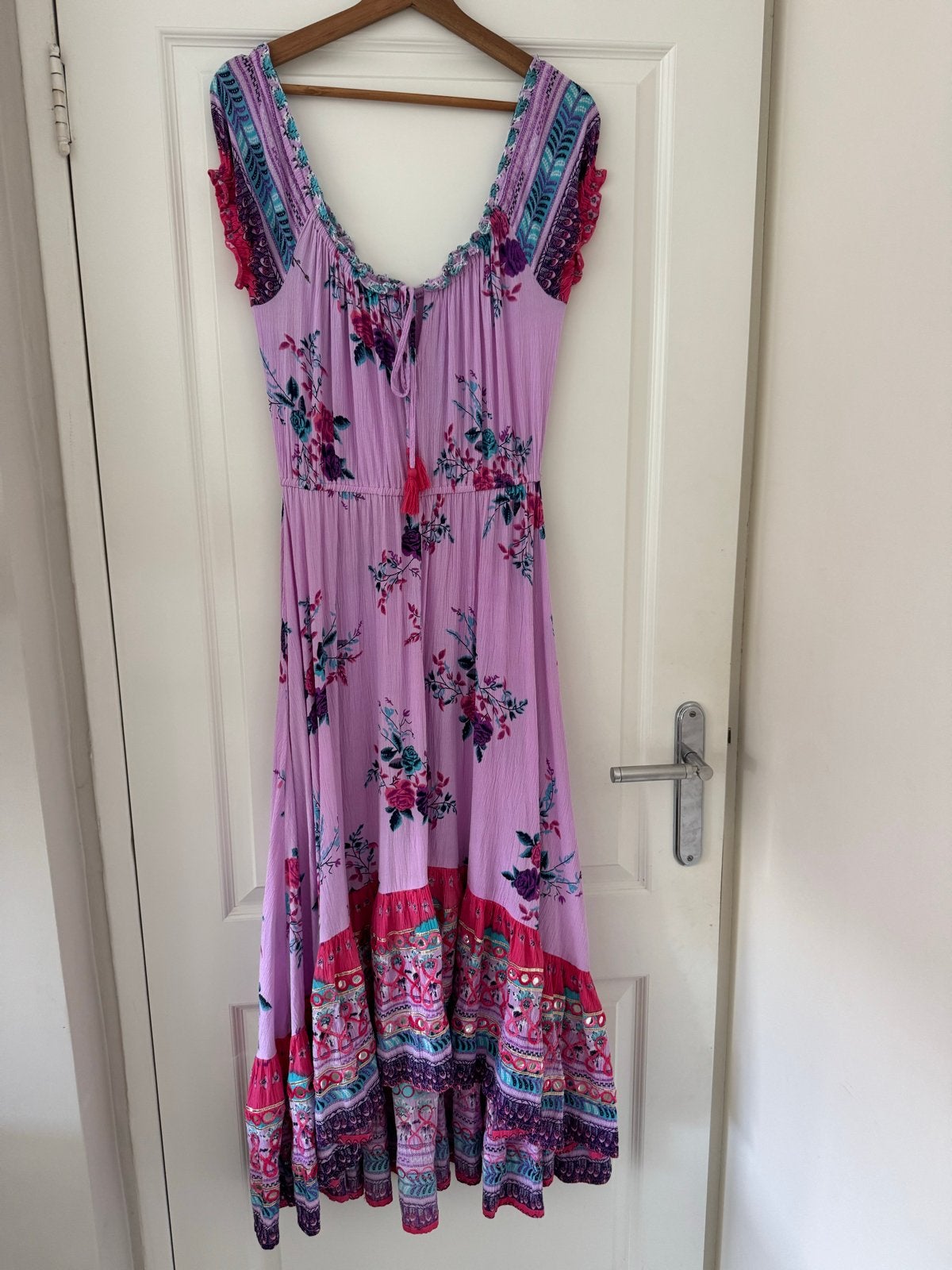 Ibzmode Ibiza Gypsy Jurk, Kleding | Dames, Paars, Maat 42/44 (L), Ophalen of Verzenden, Zo goed als nieuw