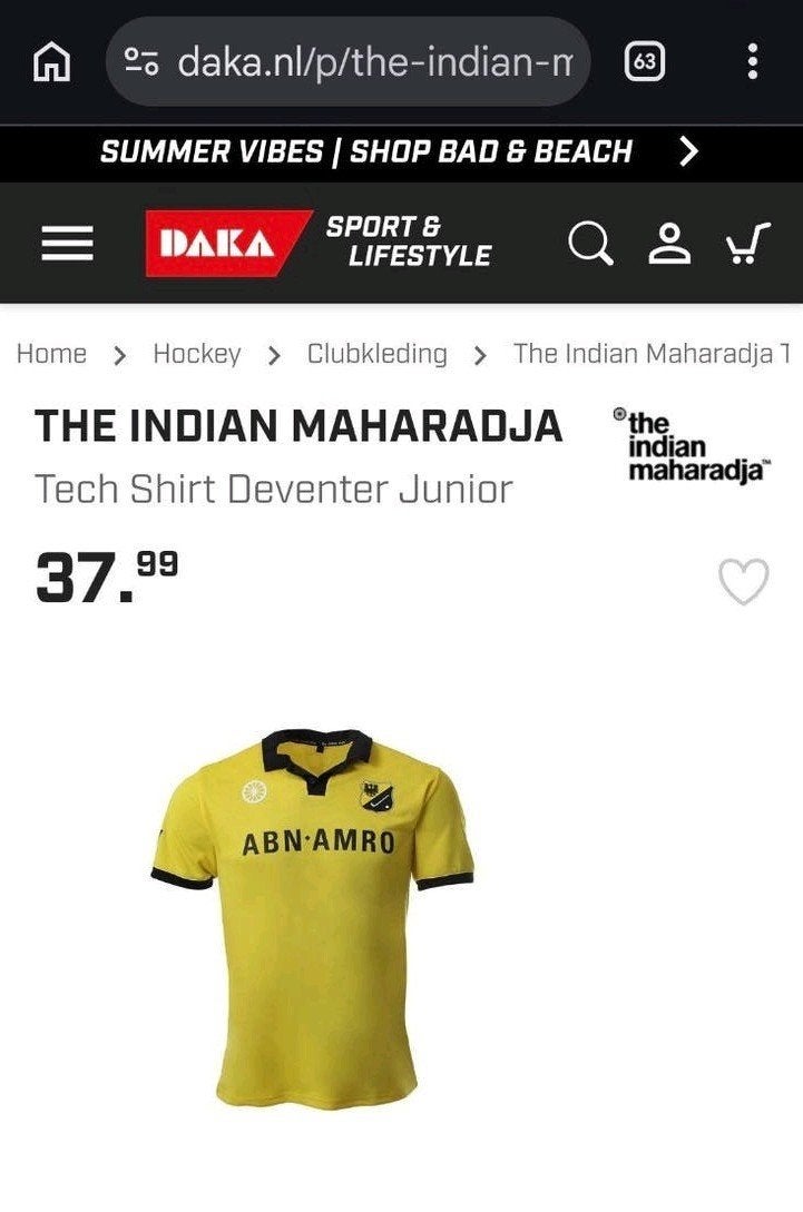 Nieuw The Indian Maharadja Tech Shirt DHV 164 meisje Junior, Ophalen of Verzenden, Nieuw, Kleding