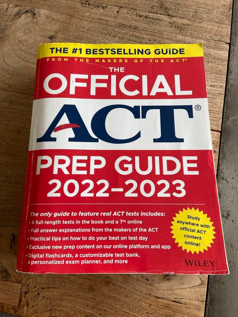 The Official ACT Prep Guide 2022-2023, Boeken, Studieboeken en Cursussen, Ophalen of Verzenden, Gamma, Zo goed als nieuw, Overige niveaus