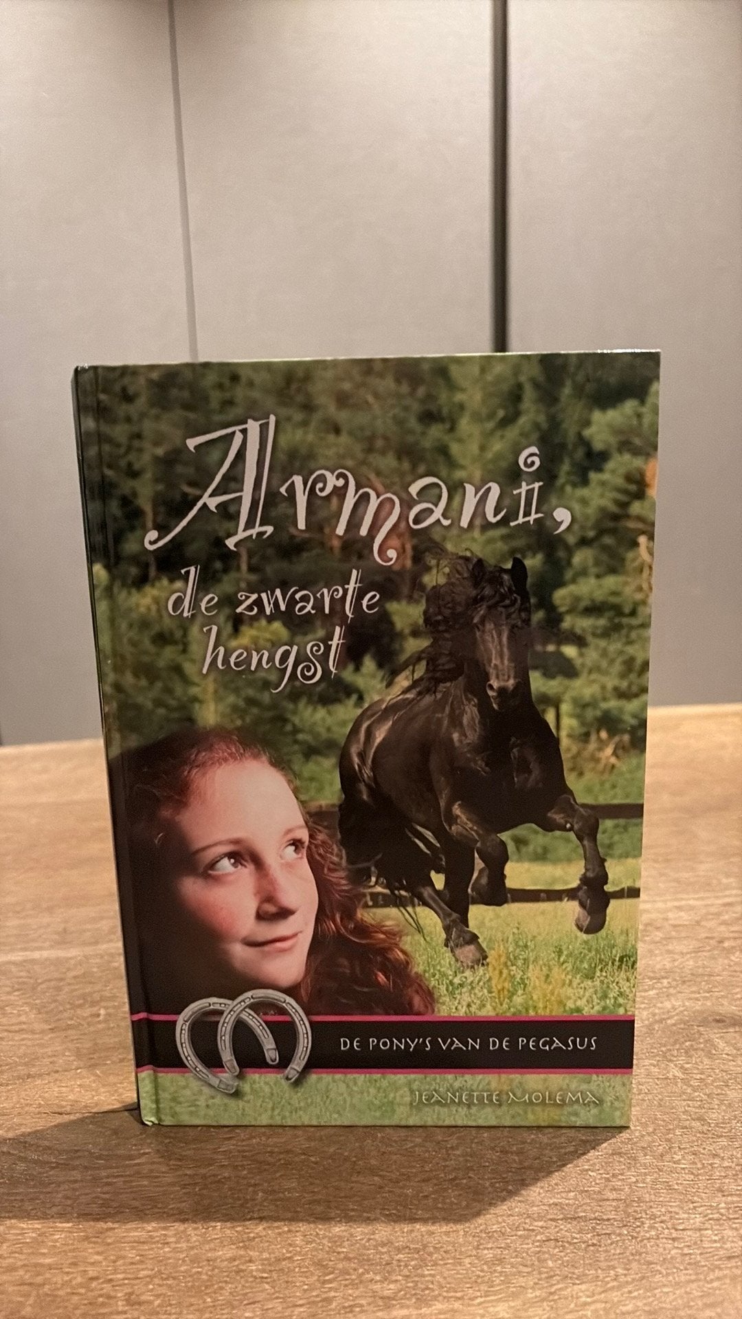 Jeanette Molema - Armani, de zwarte hengst serie Pony’s Pega, Ophalen of Verzenden, Zo goed als nieuw, Jeanette Molema