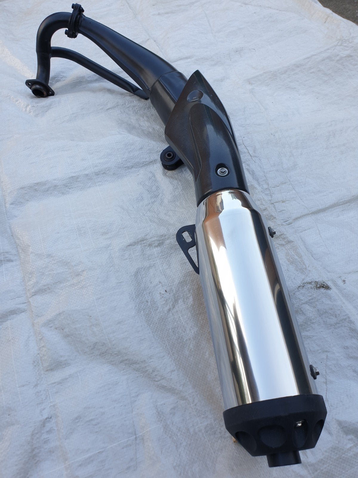 Originele uitlaat Aprilia RS4 50 / Derbi GPR 50, Ophalen of Verzenden, Zo goed als nieuw, Uitlaat, Piaggio