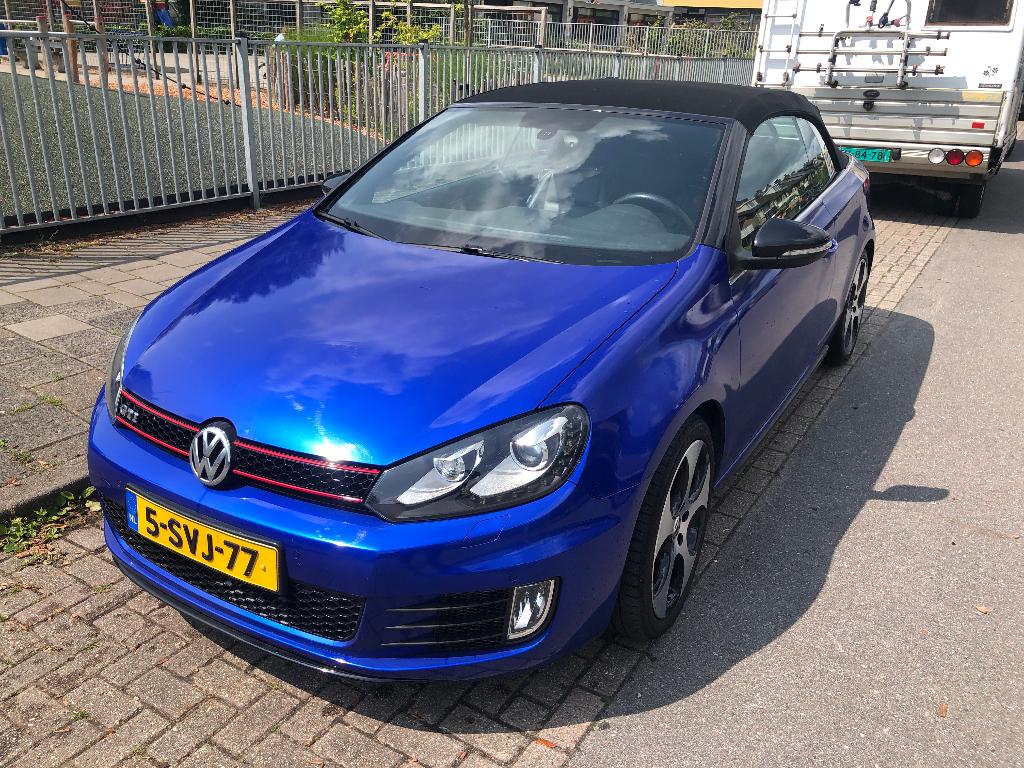 Volkswagen Golf 2.0 GTI 155KW 3D DSG 2013, Auto's, Zwart, 4 cilinders, Leder, 1455 kg