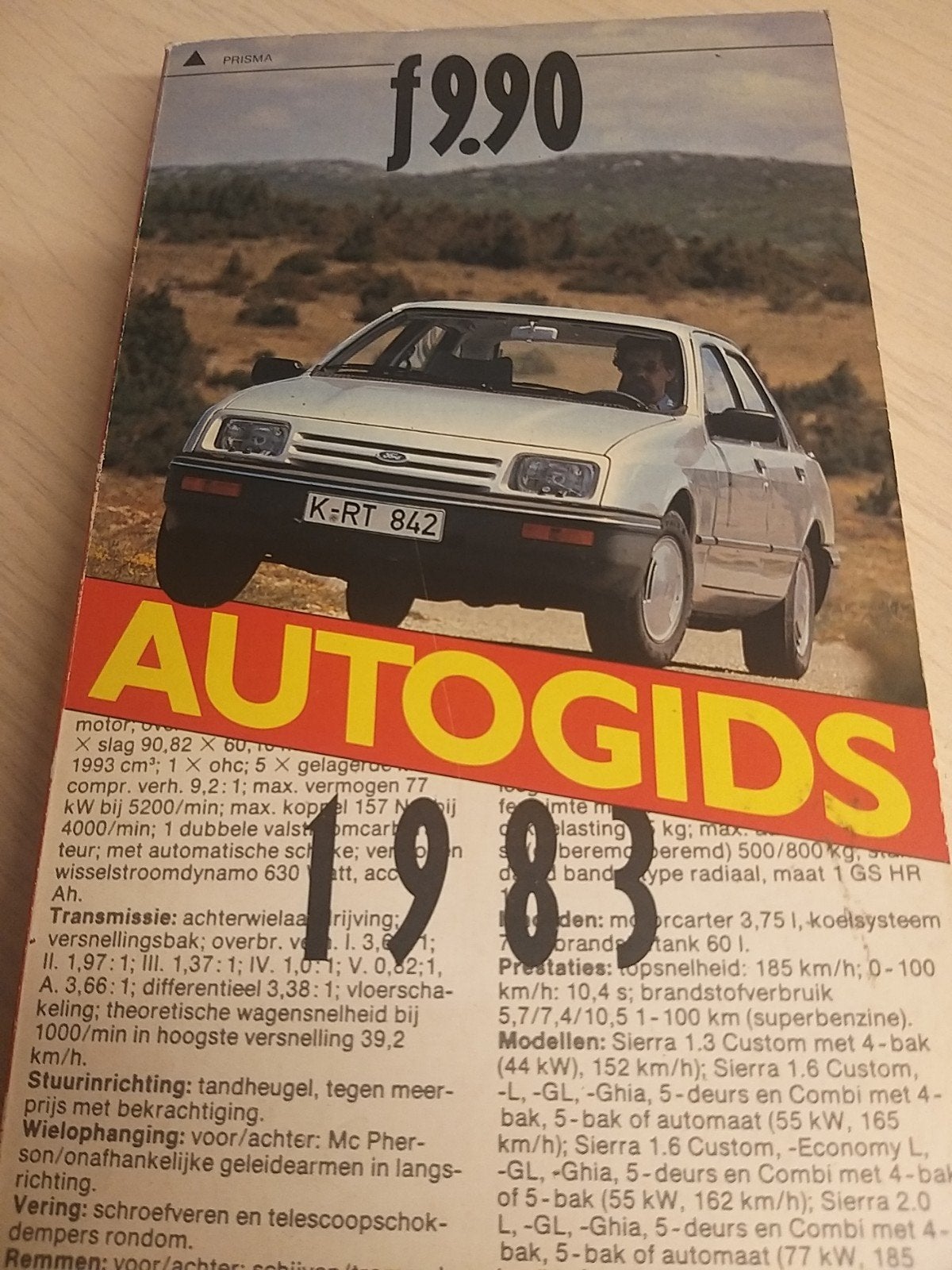 1983 prisma alle auto's jaarboek Nederlands mooie staat, Boeken, Ophalen of Verzenden, Algemeen