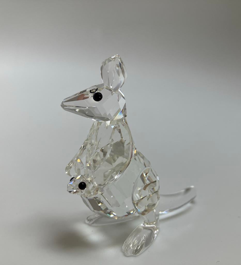 Swarovski Kangoeroe Jaren '90 - Kristal Figuurtje 6 cm, Verzamelen, Swarovski, Ophalen of Verzenden, Zo goed als nieuw, Figuurtje