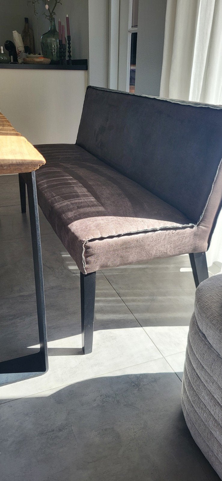 Mooie bank eettafel, Huis en Inrichting, Banken | Bankstellen, Ophalen, Minder dan 75 cm, 150 tot 200 cm, Driepersoons