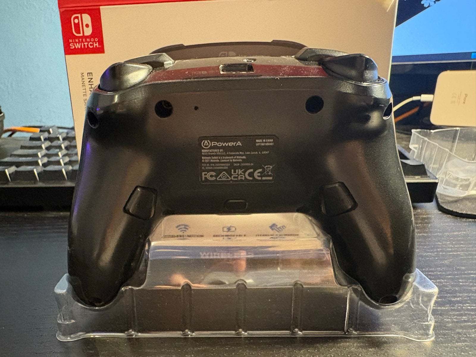 PowerA Enhanced Draadloze Controller voor Nintendo Switch, Ophalen, Zo goed als nieuw, Met 1 controller