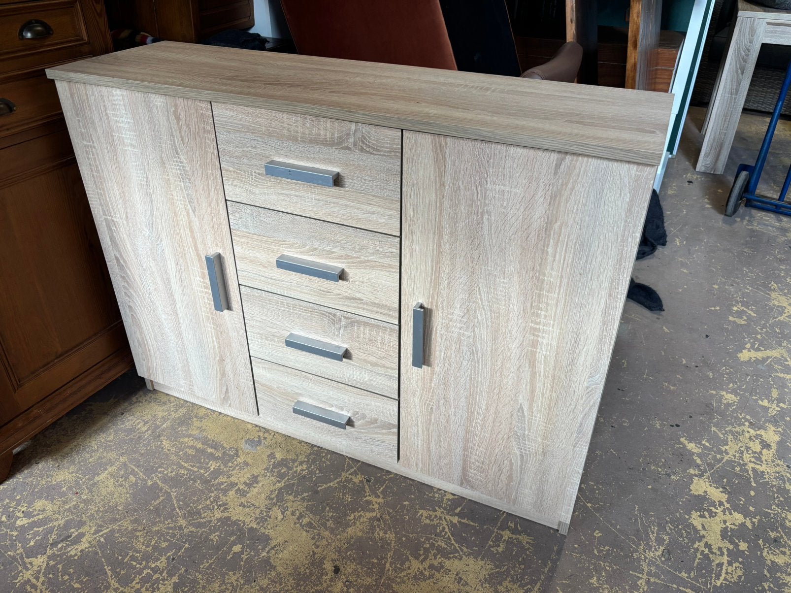 Dressoir - lichtbruin - 35x118x88H, 1025xe, Ophalen of Verzenden, Zo goed als nieuw, Re