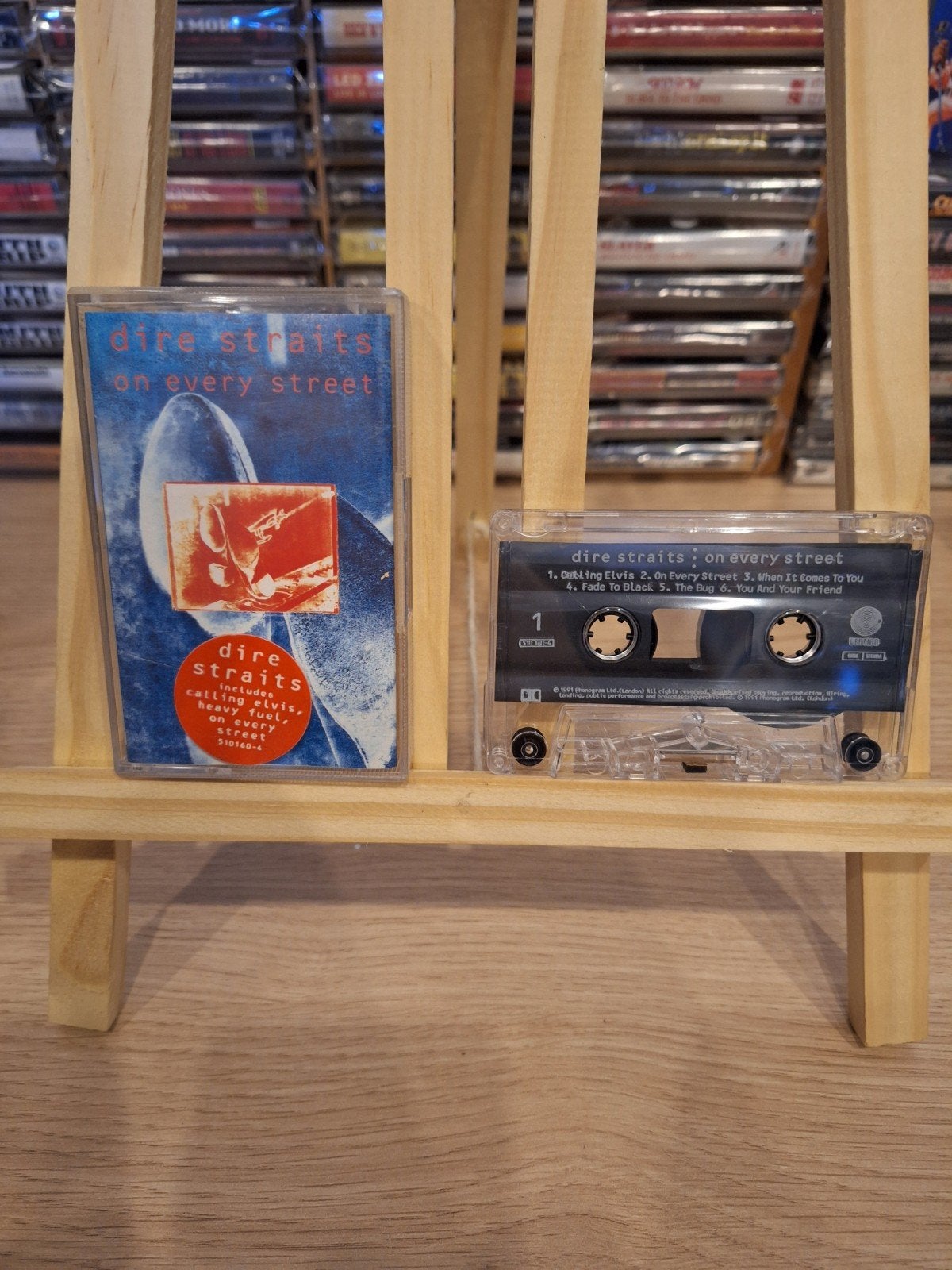 Dire Straits - On Every Street (Cassette), Gebruikt, 1 bandje, Ophalen of Verzenden, Origineel