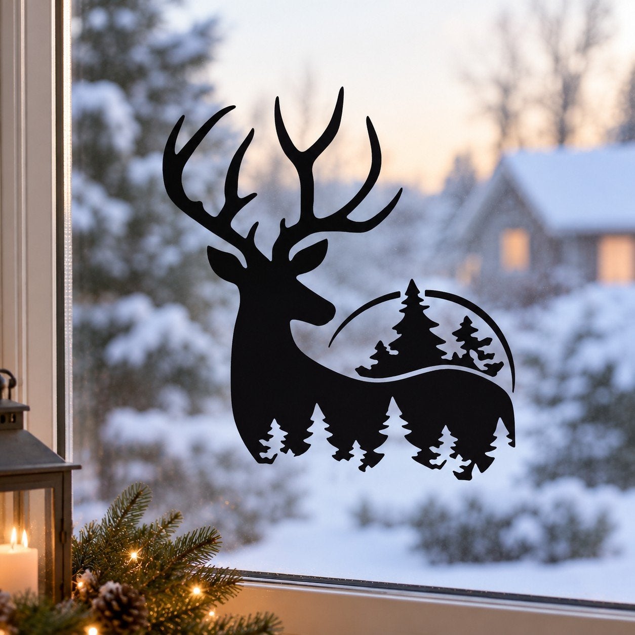 Nieuw Kerst Raamsticker, Ophalen of Verzenden, Nieuw