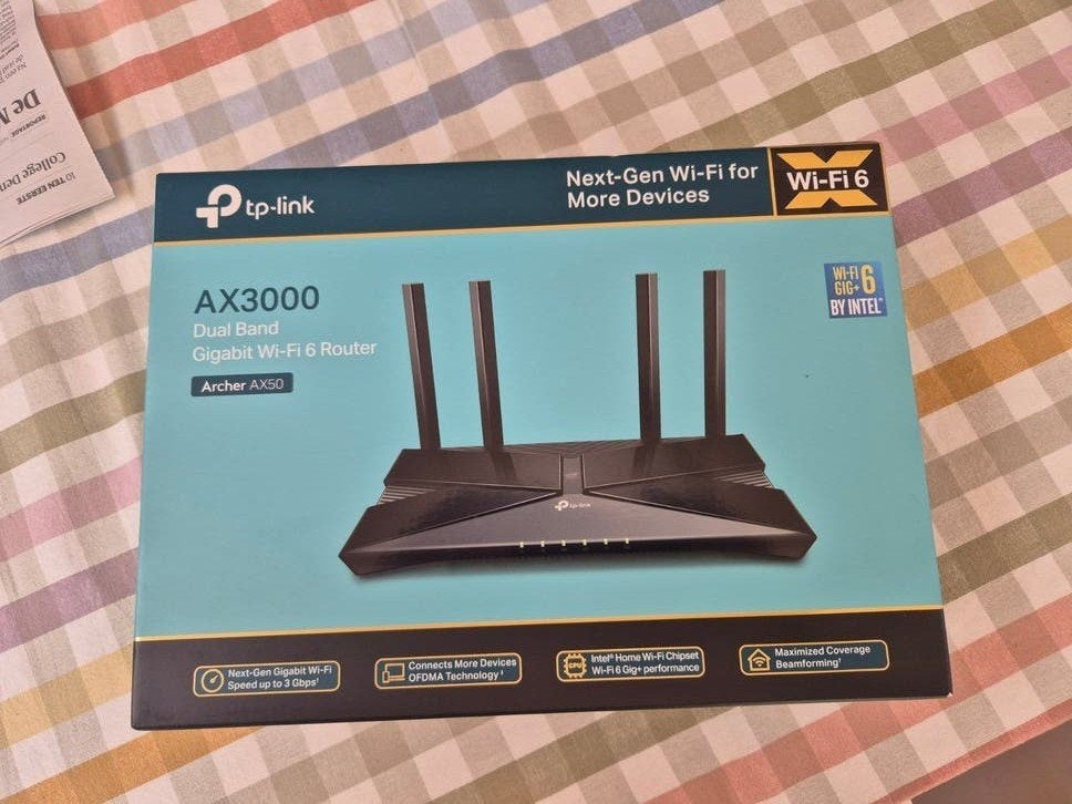 TP-Link Archer AX50 AX3000 Dual Band Gigabit Wi-Fi 6 Router, Ophalen of Verzenden, Nieuw, Router, TP-Link