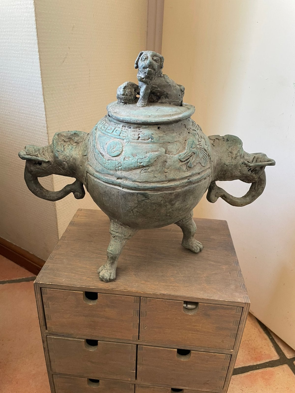 antieke wierook pot, Antiek en Kunst, Ophalen of Verzenden