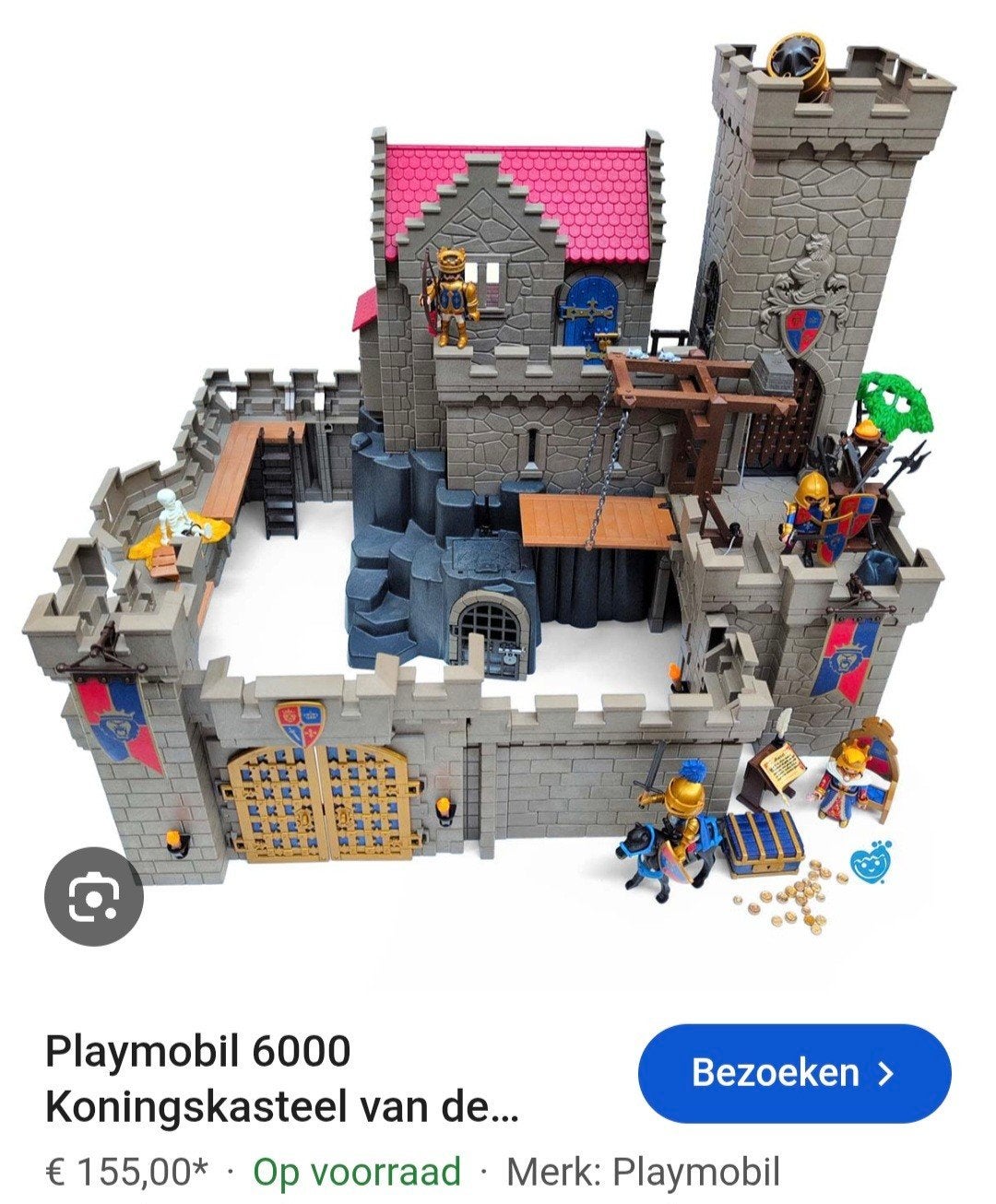 Playmobil 6000 Koningskasteel, Kinderen en Baby's, Ophalen of Verzenden, Zo goed als nieuw