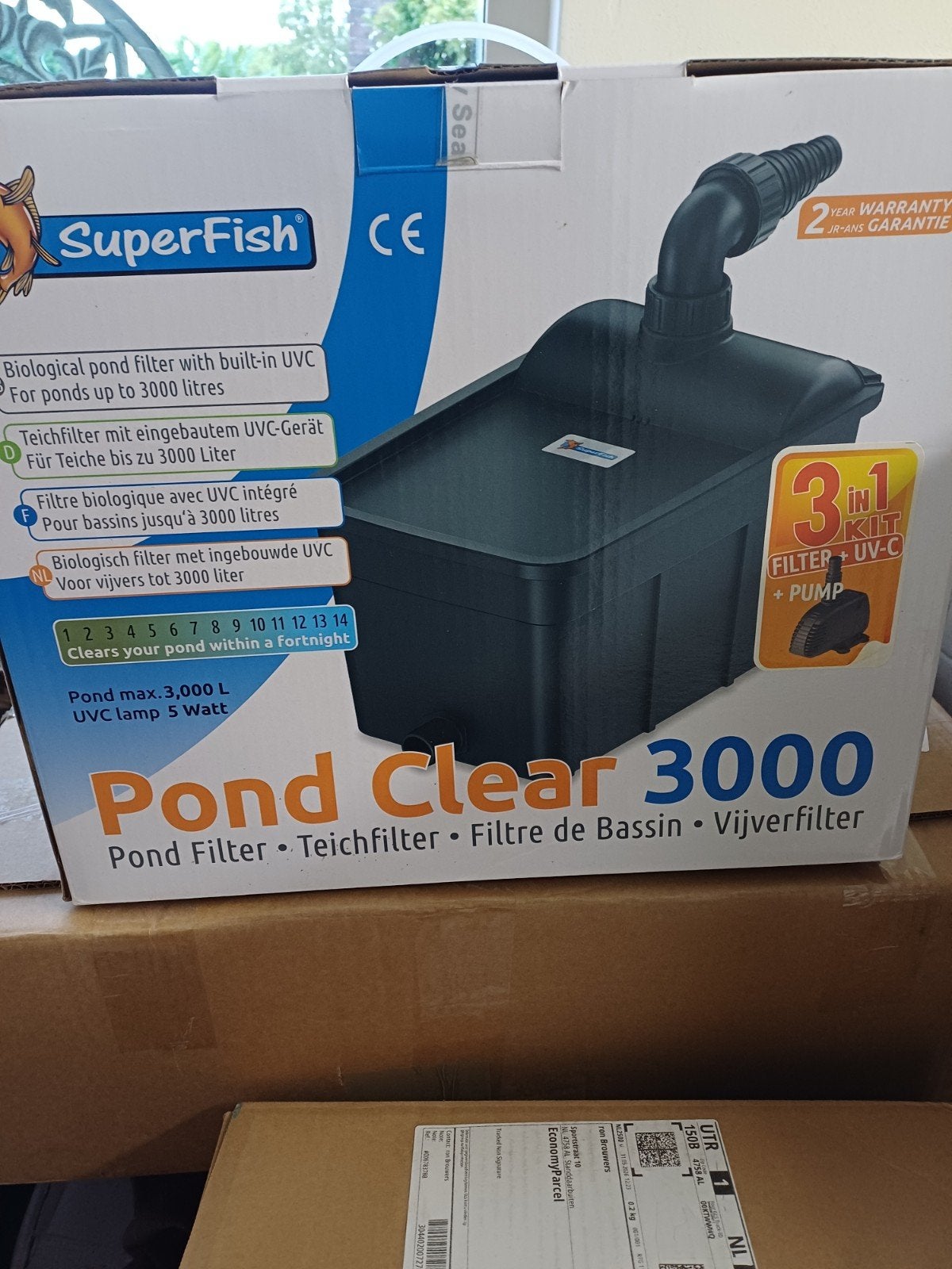 nieuwe superfish pond clear 3000 vijverfilterset, Ophalen of Verzenden, Vijverfilter