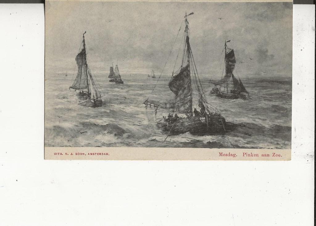 Mesdag Pinken aan Zee 1900, Ophalen of Verzenden, Voor 1920, Ongelopen, Zuid-Holland