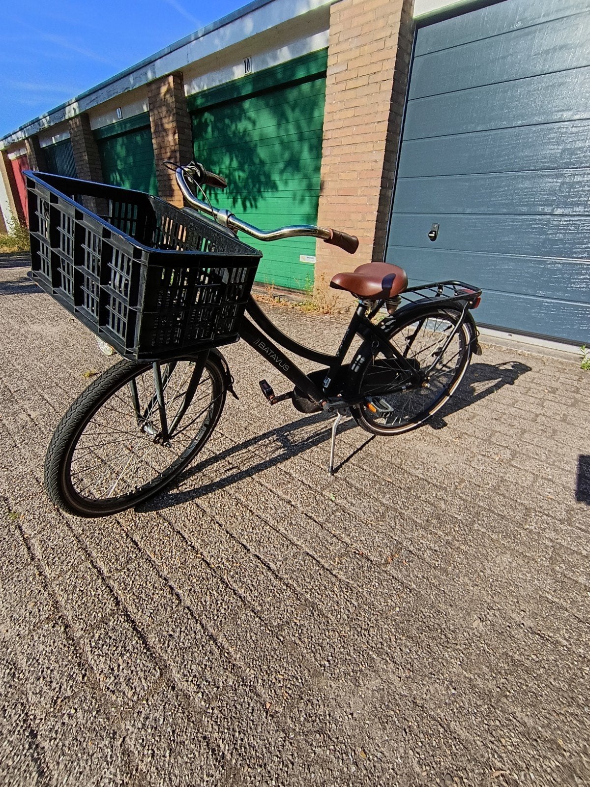 Meisjes fiets Batavus 24 inch zwart 3 versnellingen, Ophalen, Terugtraprem, Versnellingen, Batavus