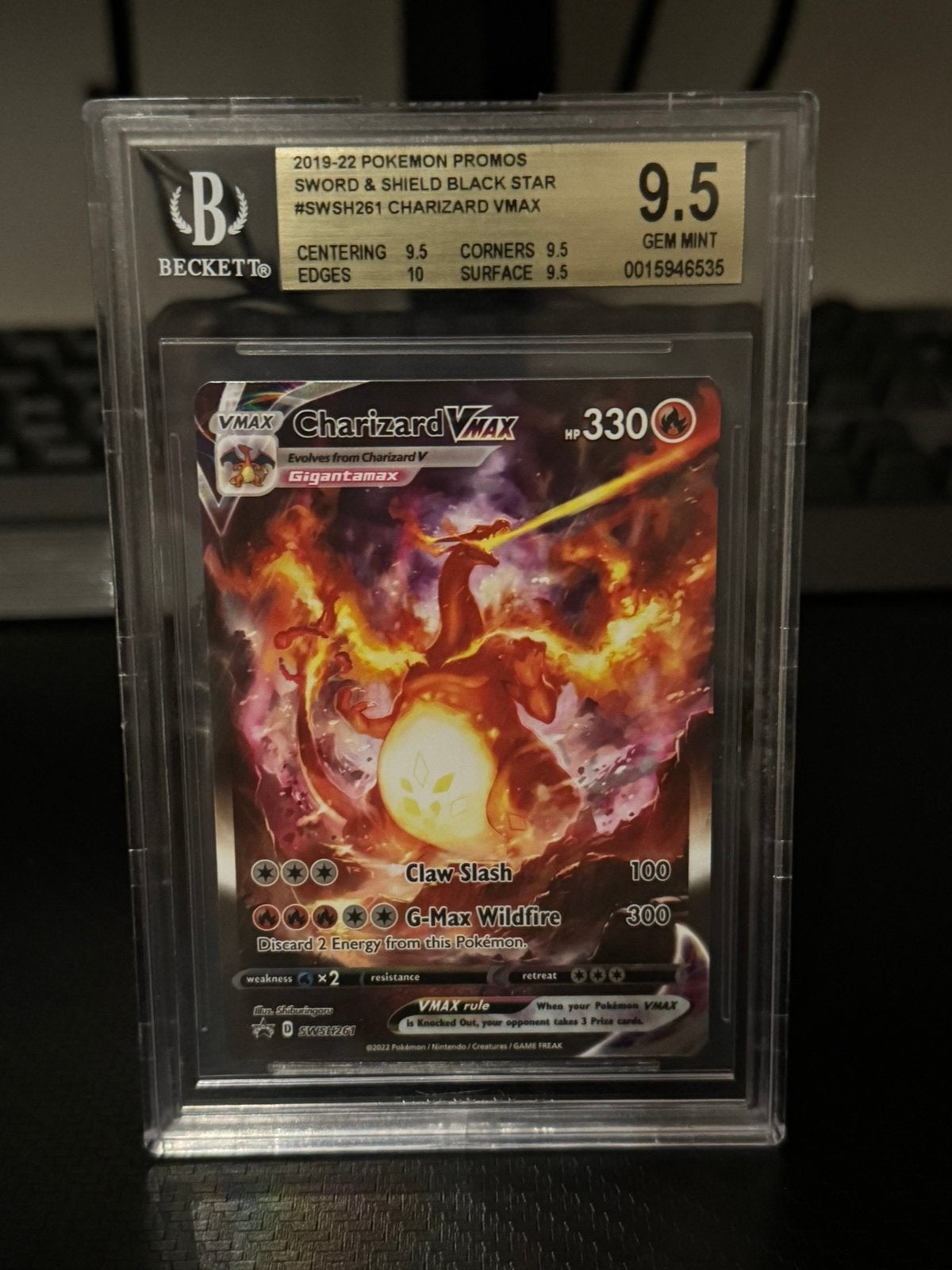 Charizard VMAX SWSH261 Black Star Promo - Sterke BGS 9.5, Hobby en Vrije tijd, Verzamelkaartspellen | Pokémon, Ophalen of Verzenden