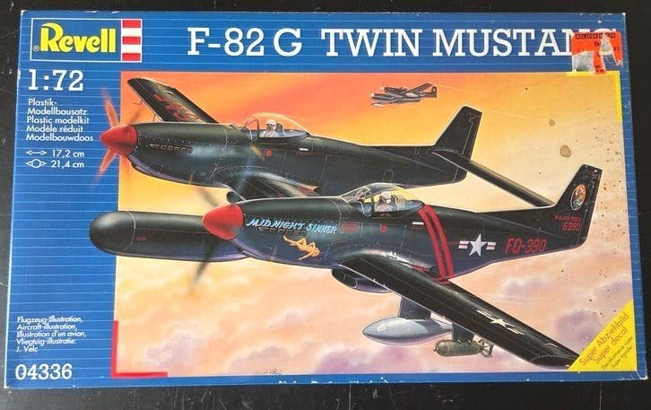 Revell  F-82 G Twin Mustang 1:72, Hobby en Vrije tijd, Modelbouw | Vliegtuigen en Helikopters, 1:72 tot 1:144, Revell, Ophalen of Verzenden