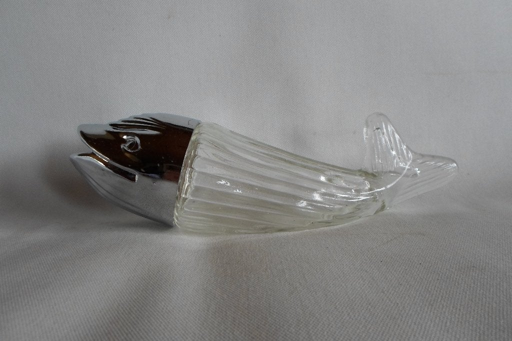 Vintage Pinda Dispenser Vis Glas, Verzamelen, Retro, Ophalen of Verzenden, Huis en Inrichting