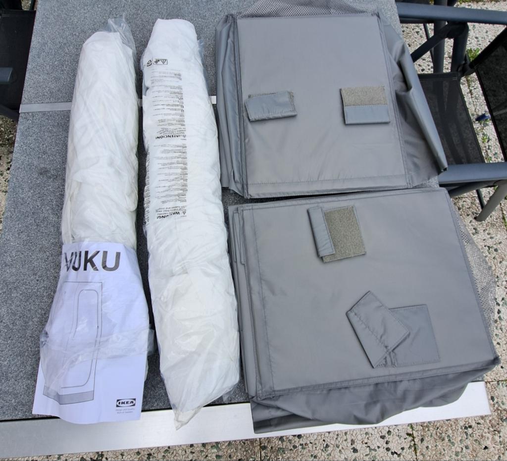 Ikea Vuku campinggasten kledingkast incl Skubb opberger, Ophalen of Verzenden, Zo goed als nieuw