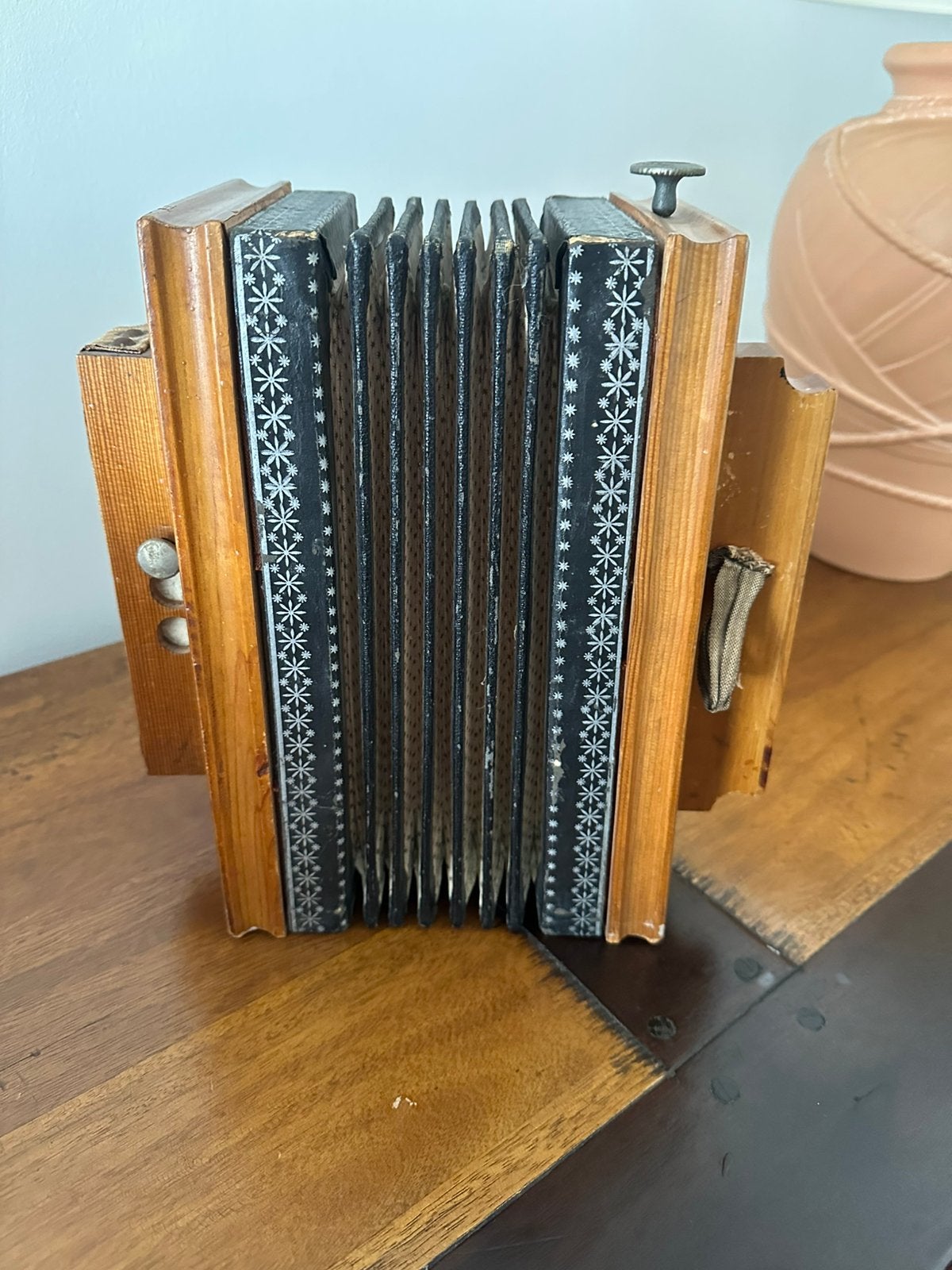 Antieke trek harmonica, Overige merken, Gebruikt, Overige formaten, Ophalen of Verzenden