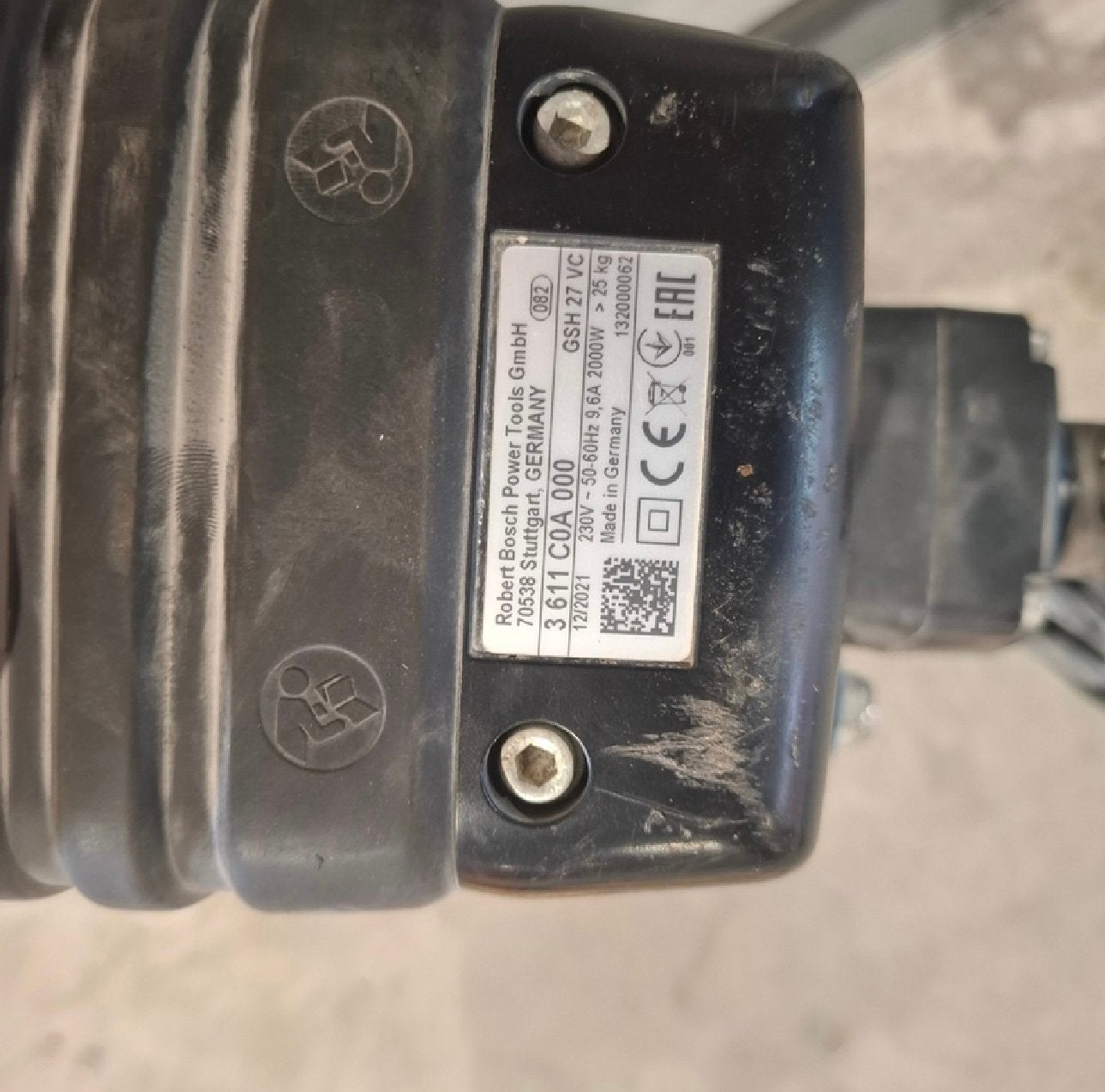 Bosch Sloophamer GSH 27 VC breekhamer–30kg–62 Joule–bj2021, Ophalen, Gebruikt, Overige typen, Bosch
