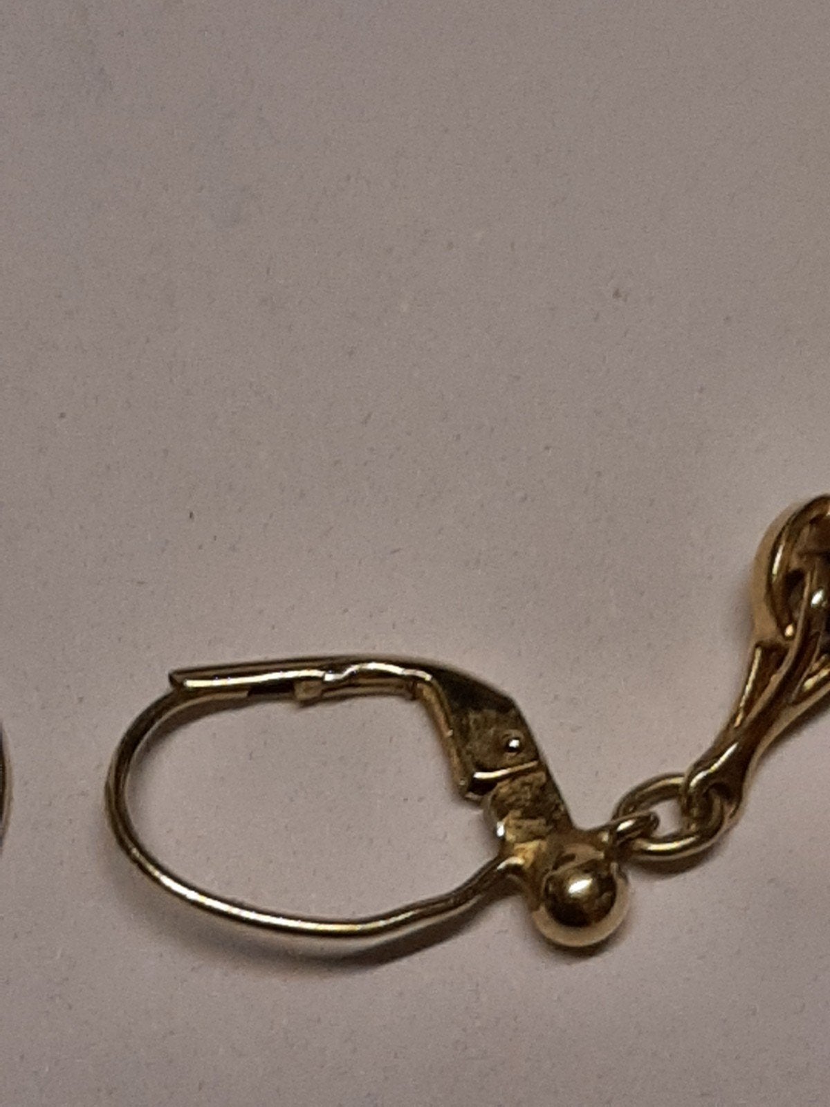 14K Gouden Oorbellen met Briljanten - Robin L3cm, 2.9gr), Ophalen of Verzenden, Zo goed als nieuw, Goud, Goud