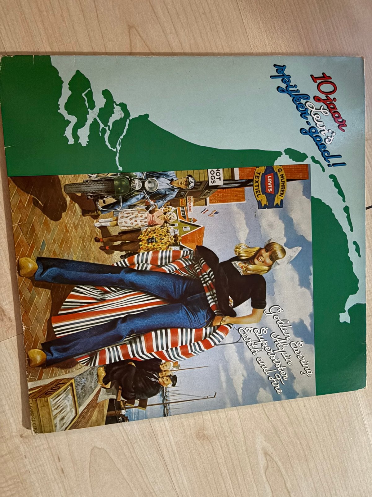 10 Jaar Levi's Spijkergoed! LP - Golden Earring, Alquin, Complilatie, Ophalen of Verzenden, Gebruikt, 12 inch