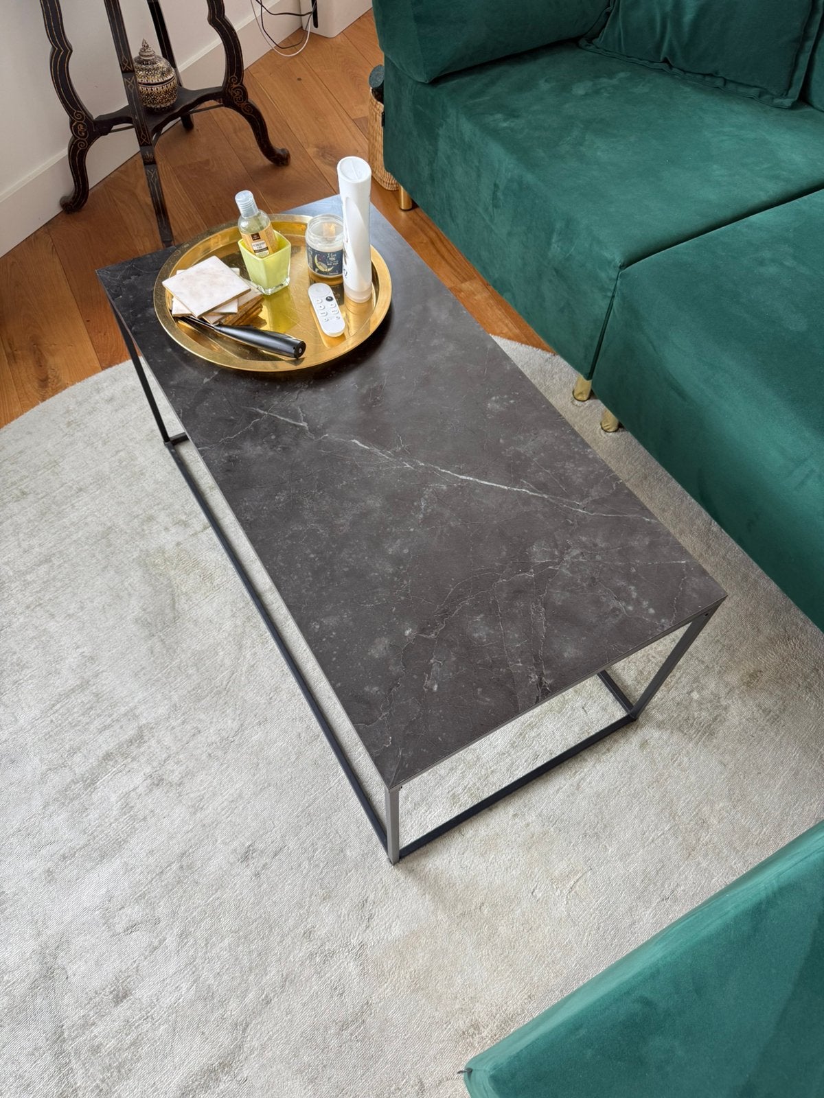 Salon Tafel - Table Livingroom Grey, Huis en Inrichting, Tafels | Salontafels, Ophalen, 50 tot 100 cm, Zo goed als nieuw, Minder dan 50 cm
