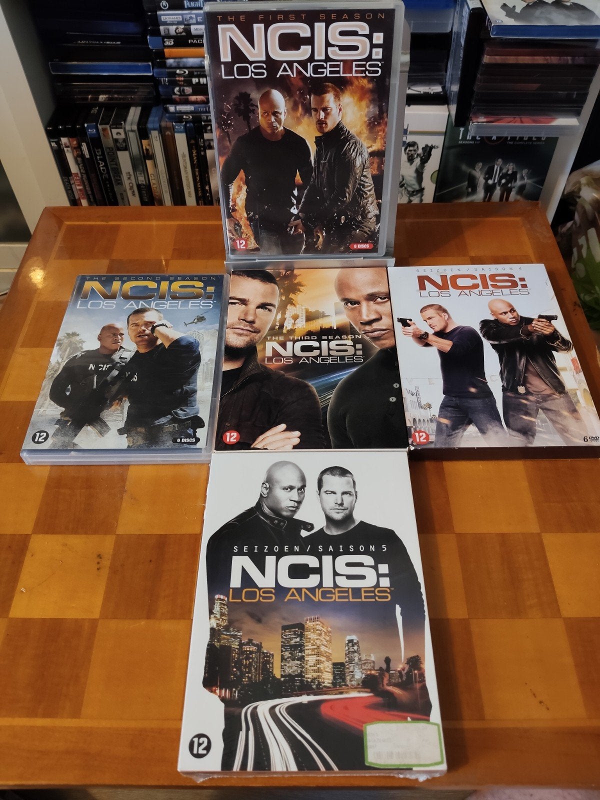 NCIS: Los Angeles Dvd Boxsets Seizoen 1-5 NL ZGAN/NIEUW, Inclusief doosje, Misdaad, Spaans, Ophalen of Verzenden