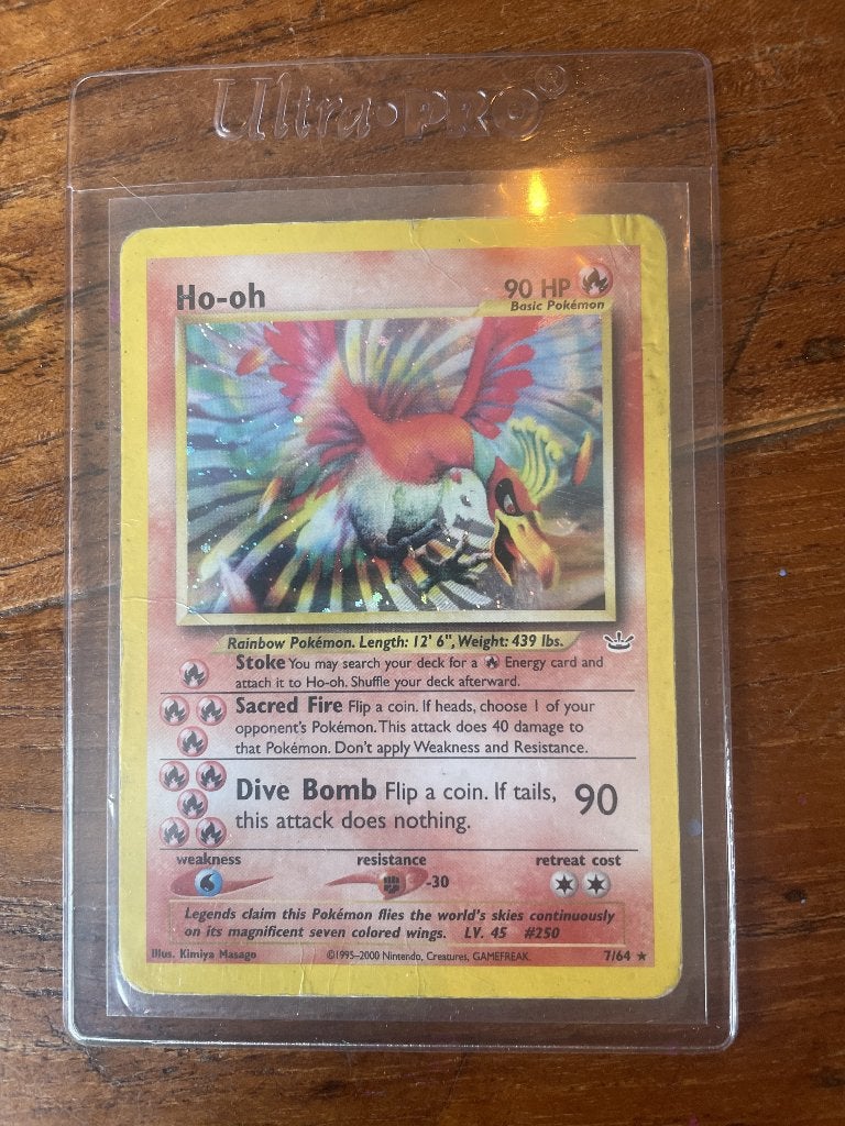 pokemonkaart Ho-oh, Ophalen, Gebruikt, Losse kaart