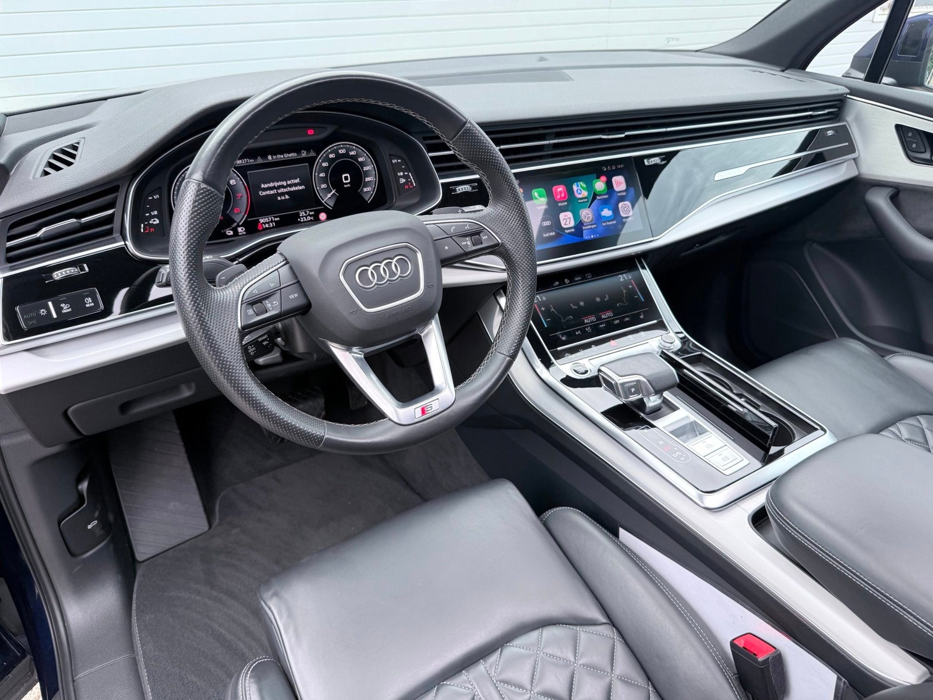Audi Q7 55 TFSI e quattro S-LINE|PANO|RS-STOEL|T.HAAK|ACC|36, Auto's, Audi, Automaat, Gebruikt, Zwart, 2995 cc