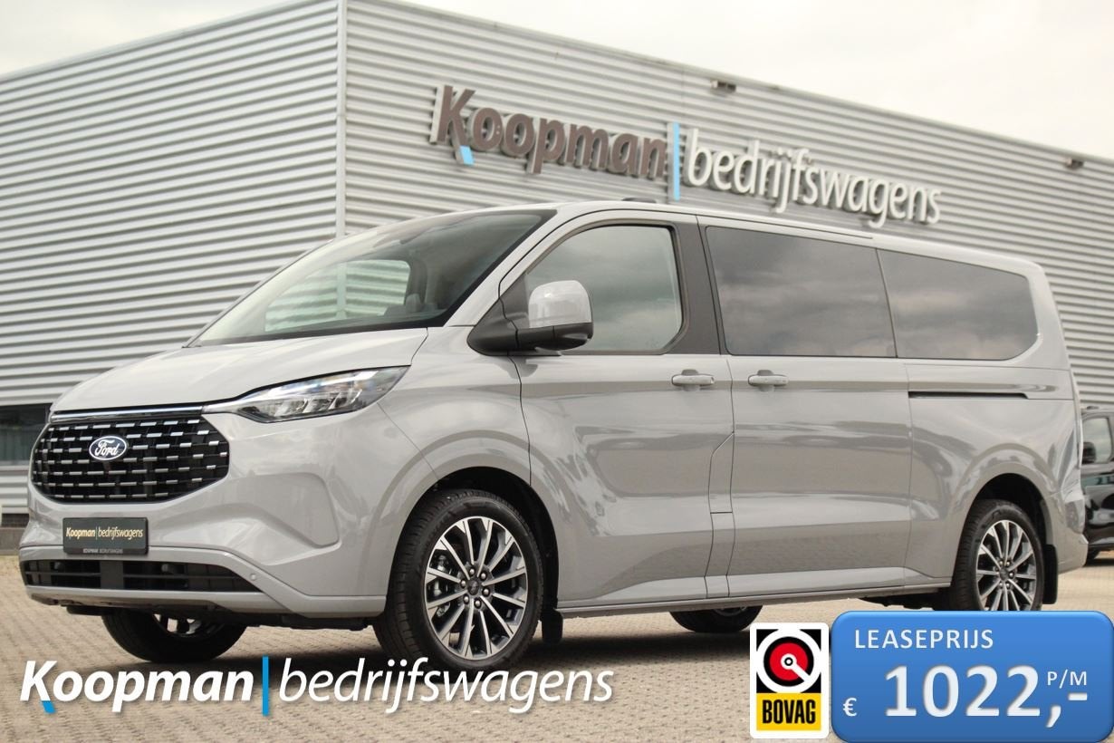 Ford Tourneo Custom 2.5 PHEV 233pk L2H1 Titanium X | Incl BP, Auto's, Ford, 1850 kg, Overige brandstoffen, Bedrijf, Nieuw