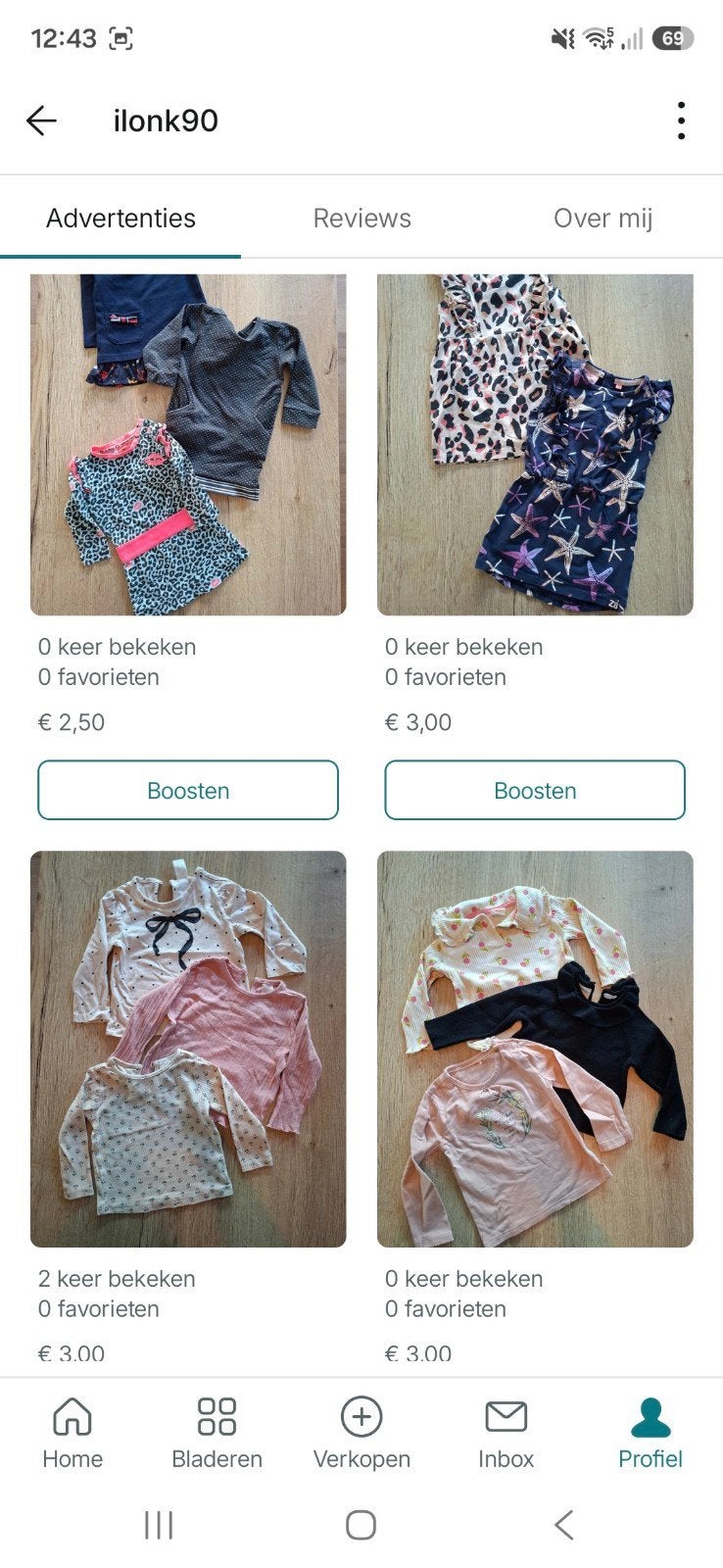 Meisjeskleding maat 74, Ophalen of Verzenden, Gebruikt, Meisje, Jurkje of Rokje
