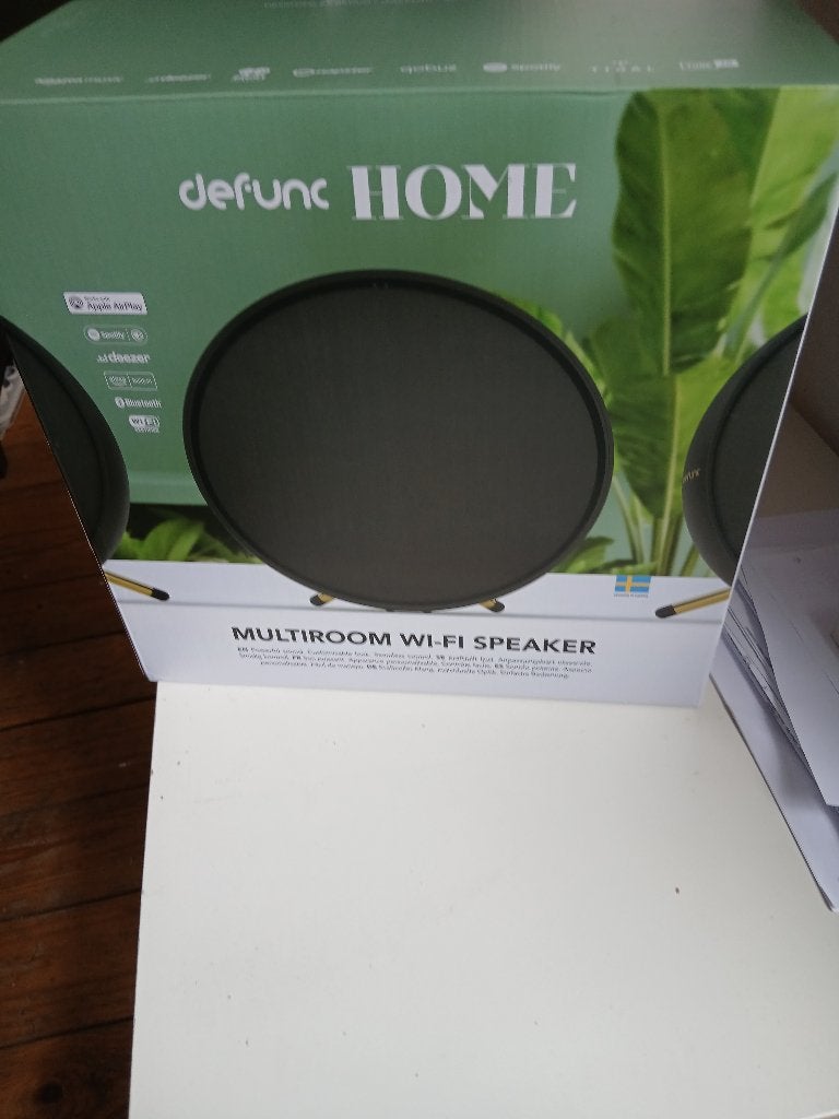 defunc home wifi speaker, Audio, Tv en Foto, Luidsprekers, Overige merken, Vloerstaande luidspreker, Inclusief kabels, Nieuw
