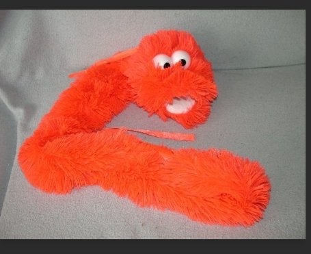 pluche SLANG WUPPIE    3 stuks aanwezig, Oranje, Overige merken, Overige karakters, Overige typen