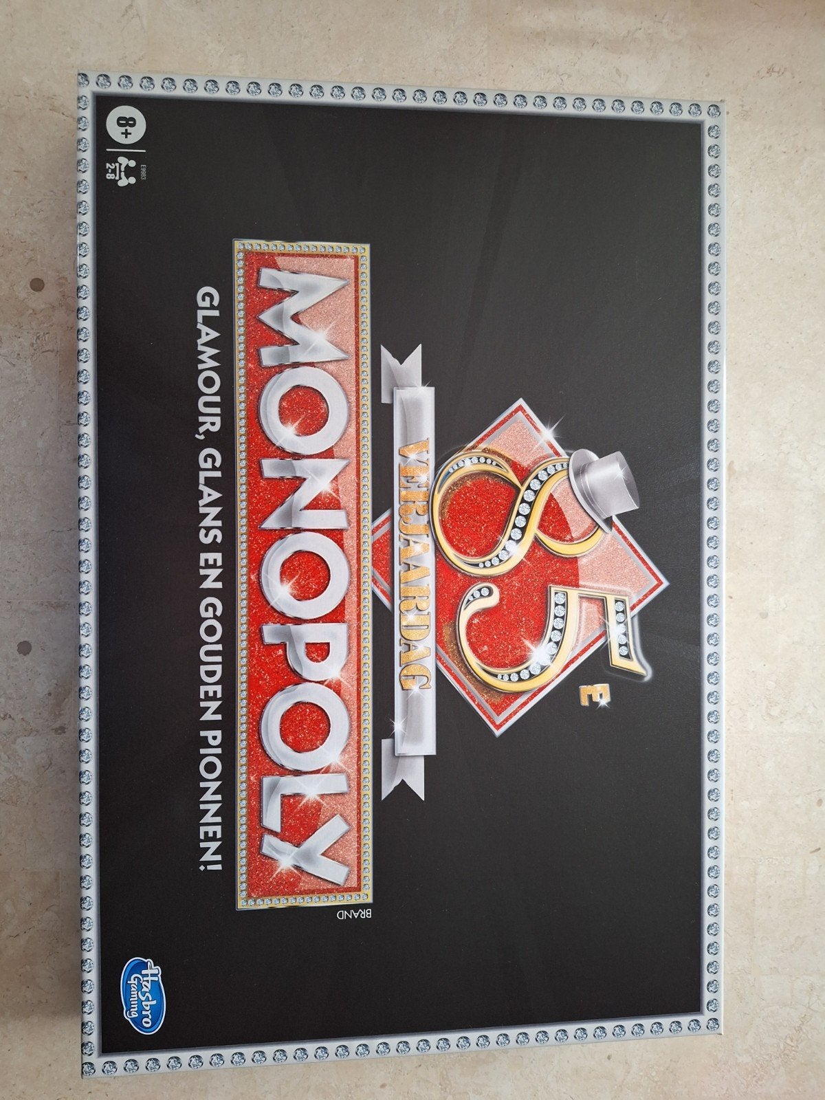 Monopoly 85e Verjaardag Editie met Gouden Pionnen, Drie of vier spelers, Ophalen, Nieuw, Hasbro