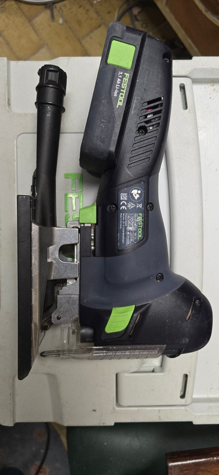 Festool Carvex PSC 420 EB Decoupeerzaag met cirkel accessoir, Ophalen of Verzenden, Zo goed als nieuw, 1200 watt of meer, Festool
