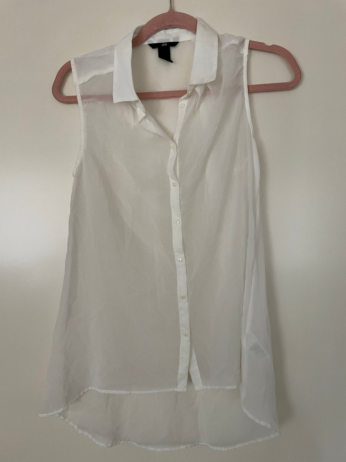 H&M Witte Mouwloze Top Maat 36 - Nieuw, Kleding | Dames, Wit, Nieuw, Ophalen of Verzenden, Maat 36 (S)